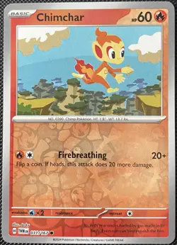 Chimchar 031/167 Sv06: Twilight Masquerade Reverse Holo - Pokemon Card - Image 1