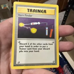 Item Finder 074/102 Base Set Regular Pokemon Card Trainer - Image 2