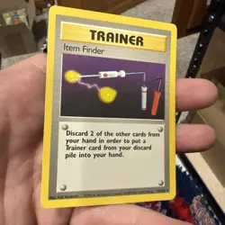 Item Finder 074/102 Base Set Regular Pokemon Card Trainer - Image 3