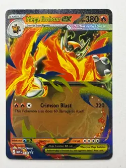 Pokemon Mega Emboar Ex Black Star Mega Evolution Promo #035 - Image 1