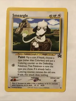 Smeargle #32 Black Star Promo WOTC Pokemon Card - Image 1