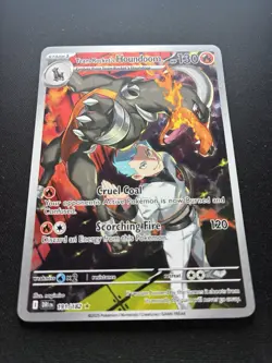 Pokemon Team Rocket's Houndoom Illustration Rare IR Full Art Holo 191/182 - Image 2