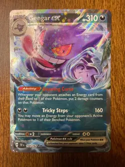 Gengar ex Double Rare Temporal Forces 104/162 NM/M Pokemon - Image 1