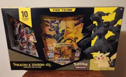 Pokemon Pikachu and Zekrom GX Tag Team Premium Collection - Gamestop Exclusive - Image 1