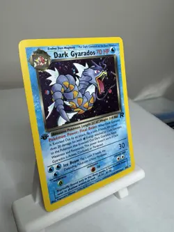Pokemon Dark Gyarados 1st Edition Holo Rare Team Rocket 8/82 70 HP 2000 - Image 2
