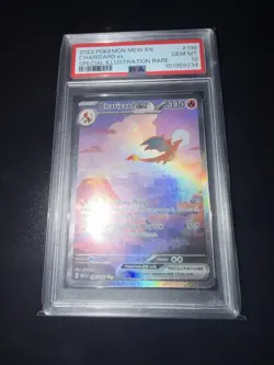 Pokemon 2023 Mew en Charizard EX 151 Sir Rare PSA 10 199/165 - Image 1