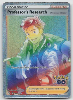 Professor's Research (Secret) Secret Rare Pokemon GO 084/078 NM - Image 1