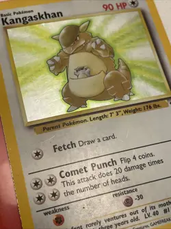 Pokemon TCG Vaporeon & Kangaskhan Jungle 12/64 5/64 Holo Unlimited Holo Rare LP - Image 5