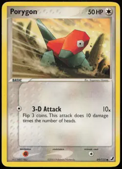 Porygon 69/115 MP Unseen Forces Common Pokemon - Image 1