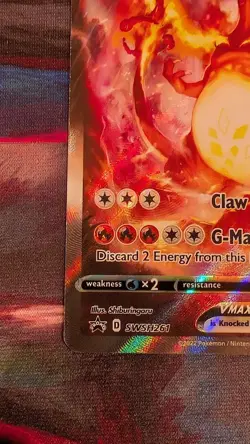 Pokemon TCG Charizard VMAX SWSH261 Black Star Promo Sword & Shield Promo - Image 5