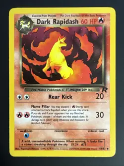 Pokemon TCG Dark Rapidash 44/82 Team Rocket Uncommon Vintage WOTC NM - Image 1