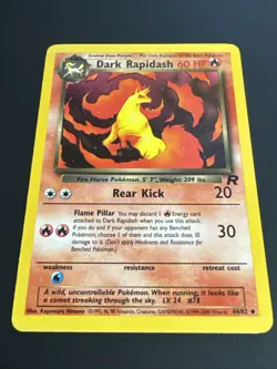Pokemon TCG Dark Rapidash 44/82 Team Rocket Uncommon Vintage WOTC NM - Image 2