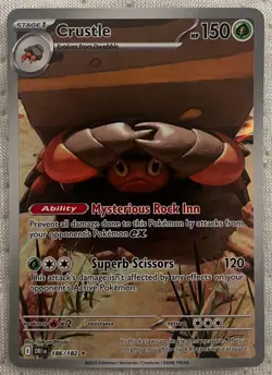 Crustle - 186/182 - Illustration Rare - Destined Rivals Pokemon TCG - NM/M - Image 1