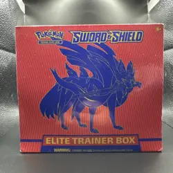 2020 Pokemon Sword & Shield Zacian Factory Sealed ETB Elite Trainer Box - Image 1