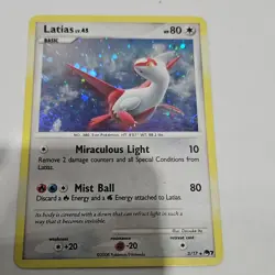Pokemon TCG Latias 80 HP Holo Rare POP Series 7 003/017 2008 Basic English - Image 2