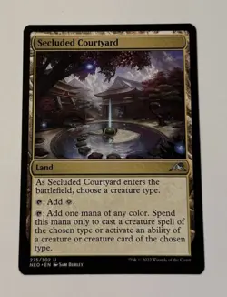 MTG Secluded Courtyard - Kamigawa: Neon Dynasty NM - Image 1