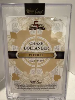 2024 Wild Card 5 Card Draw - Chase Dollander Auto 1/1 - Shimmer 10 Of Hearts - Image 2