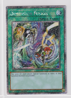 Dimension Fusion RA03-EN136 1st Edition Platinum Secret Rare - Image 1