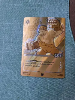 Disney Lorcana Wreck-It Ralph Ham Hands Enchanted 220/204 Azurite Sea NM - Image 1