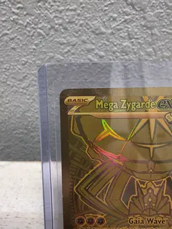 Pokemon Mega Zygarde EX 124/088 POR Full Art Holo Fighting Basic Card - Image 3