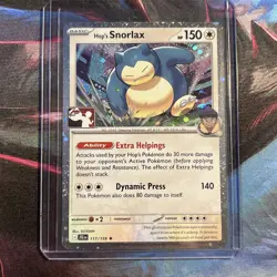 Hop's Snorlax 117/159 Prize Pack Series Cards Holo M/NM - Image 1
