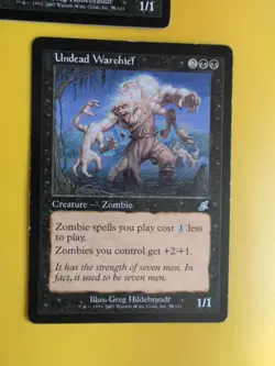 Undead Warchief x2 Scourge Zombie. Heavy Play Magic the Gathering 2 Card. - Image 2