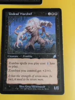 Undead Warchief x2 Scourge Zombie. Heavy Play Magic the Gathering 2 Card. - Image 3