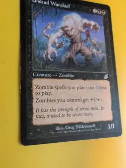 Undead Warchief x2 Scourge Zombie. Heavy Play Magic the Gathering 2 Card. - Image 5
