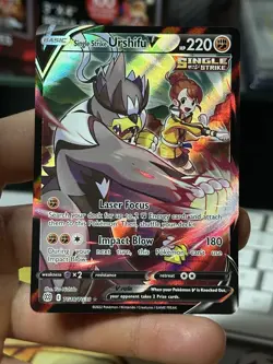 Single Strike Urshifu V TG18/TG30 Brilliant Stars 2022 Pokemon Card TCG - Image 3
