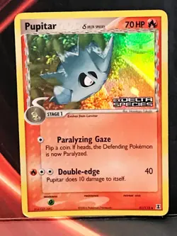 Pokemon Card - Pupitar (Delta Species) Delta Species 51/113 Reverse Holo Stamped - Image 2