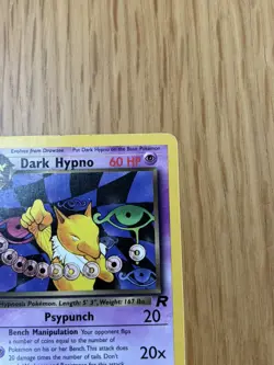 Pokemon TCG 2000 Team Rocket Dark Hypno 26/82 Non-Holo Rare Card LP - Image 4