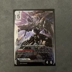 Gundam TCG - Holofoil - Freedom Gundam - GD01-065 (LR) / NM / English - Image 1