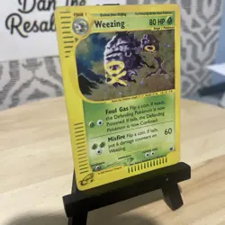 Weezing 032/165 Holo Rare English 2002 Expedition (EX) Pokemon TCG CCG E Reader - Image 2