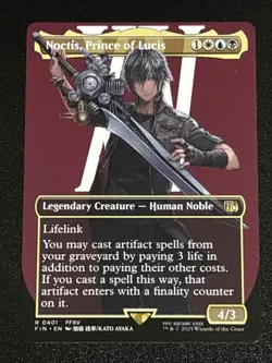 MTG Final Fantasy Noctis, Prince of Lucis Borderless 0401 NM Rare - Image 1