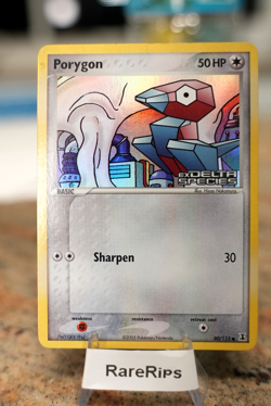 Porygon 80/113 Delta Species Reverse Holo ex Delta Species Stamp - Pokemon TCG - Image 1
