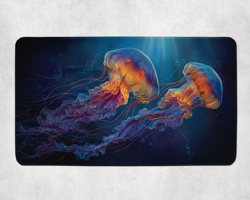 MTG Playmat | Jellyfish Desk Mat | Ocean Themed Playmat | Unofficial MTG Playmat - Image 2