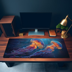 MTG Playmat | Jellyfish Desk Mat | Ocean Themed Playmat | Unofficial MTG Playmat - Image 3