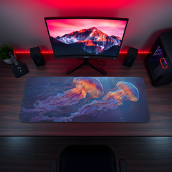 MTG Playmat | Jellyfish Desk Mat | Ocean Themed Playmat | Unofficial MTG Playmat - Image 5