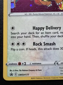 Special Delivery Bidoof SWSH177 Exclusive Pokemon Card Holo Foil Rare Near Mint - Image 4