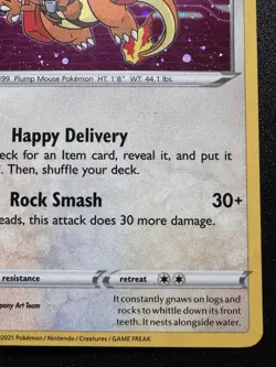 Special Delivery Bidoof SWSH177 Exclusive Pokemon Card Holo Foil Rare Near Mint - Image 5