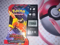 Pokemon Destined Rivals HEAVY 32.60g! Sleeved Booster -Possible GODU - Image 1