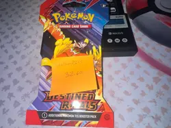 Pokemon Destined Rivals HEAVY 32.60g! Sleeved Booster -Possible GODU - Image 3