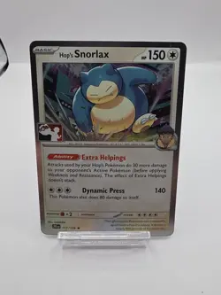 Pokemon Prize Pack Hop's Snorlax 117/159 Holo Rare - Image 1