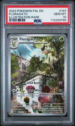 2023 POKEMON PAL EN-PALDEA EVOLVED ILLUSTRATION RARE FLORAGATO #197 PSA 10 - Image 1