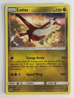 Pokemon TCG Unified Minds Latias 153/236 Near Mint - Image 1