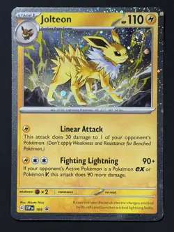 Jolteon SVP 169 🌀SWIRL🌀Pokemon TCG Prismatic Evolutions Black Star Promo NM - Image 1