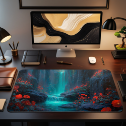 MTG Playmat | Red and Blue Trading Card Game Play Mat | Unofficial MTG Playmat - Image 2