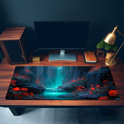 MTG Playmat | Red and Blue Trading Card Game Play Mat | Unofficial MTG Playmat - Image 3
