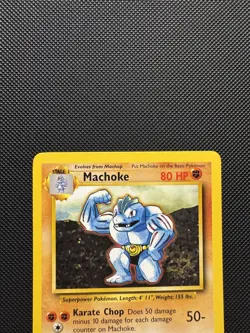 Pokemon TCG Machoke 34/102 Base Set Uncommon Near Mint Unlimited - Image 3