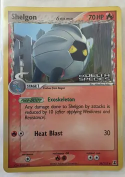 2005 Pokemon EX Delta Species Shelgon-Reverse Foil #54/113 - Image 1